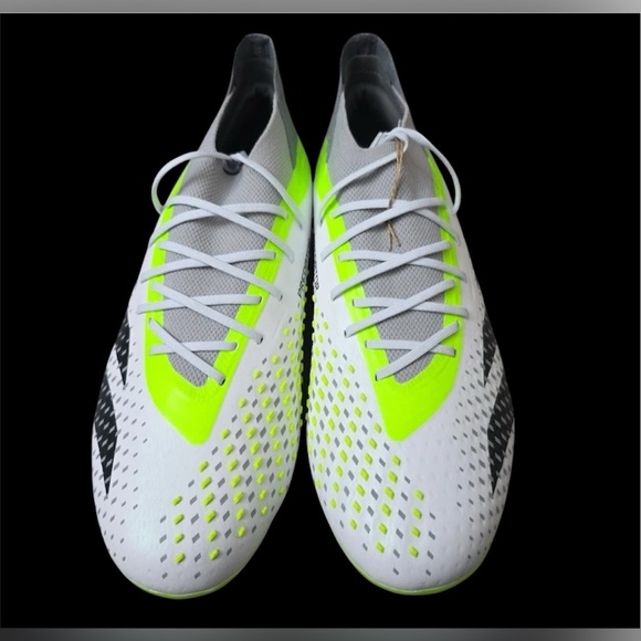 Adidas Predator‎ Accuracy.1 FG White/Green Soccer Cleats Mens  New GZ0035